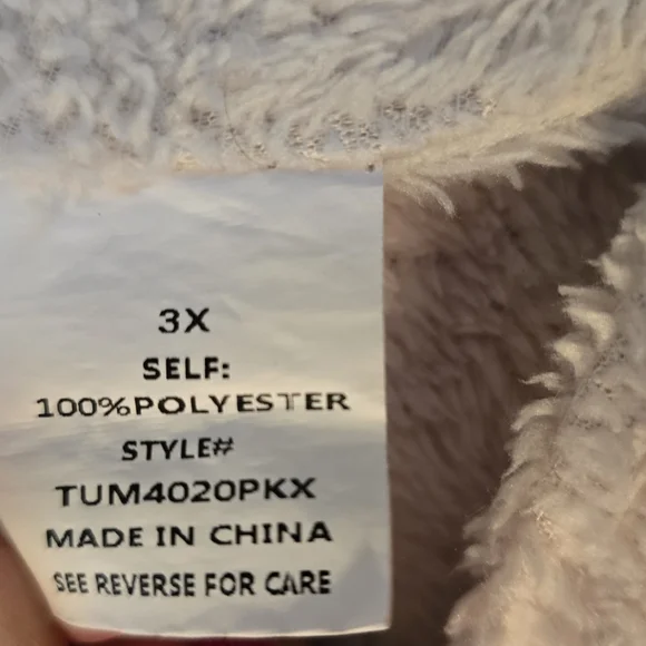 E. Luna Pink Plaid Button-Up Flannel Shirt 3X - Picture 5 of 5